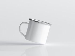 white cup isolated on white background