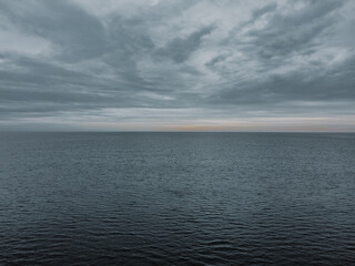 Clouds over the endless sea