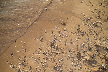Sand texture on a beach