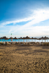 beach in the morning