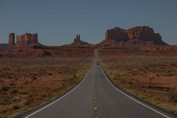 Monument Valley (Arizona) seen from the Forrest Gump Point in Utah