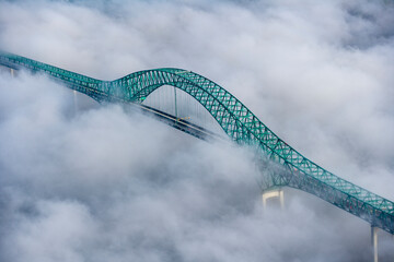 Autoroute de l'Énergie in Fog Quebec Canada