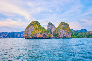 The coast of Railay Peninsula, Ao Nang, Thailand