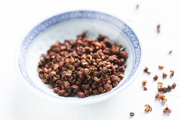 sichuan peppercorns in a bowl