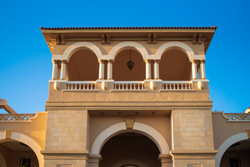 Obraz premium Sahl Hasheesh arabian architecture. Tropical resort