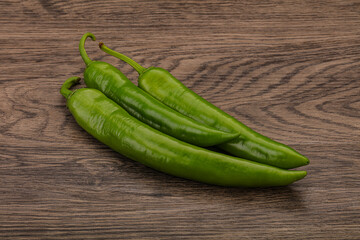 Ripe tasty spicy green pepper