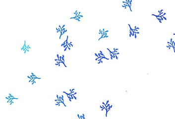 Obraz na płótnie Canvas Light Blue, Green vector doodle background with sakura.