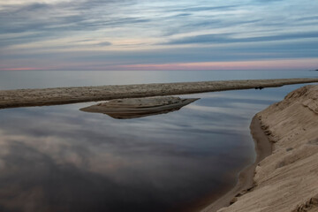mystical landscape of the Baltic Sea. Estonia