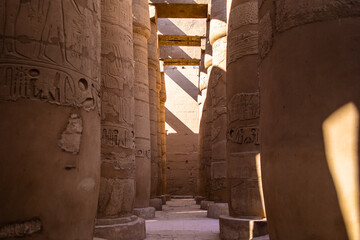 Old ancient egyptian buildings in Luxor
