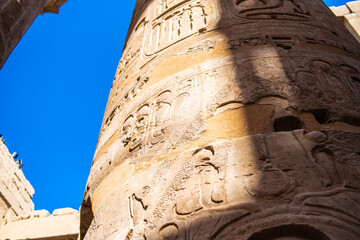 Old ancient egyptian buildings in Luxor