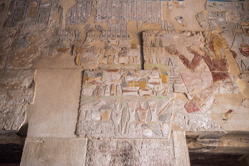 Old ancient egyptian buildings in Luxor
