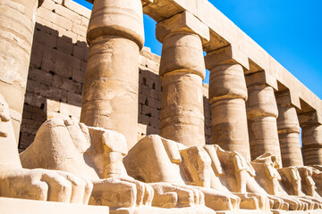 Old ancient egyptian buildings in Luxor