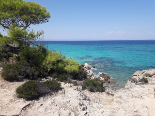 Fototapeta na wymiar Greckie wybrzeze.
