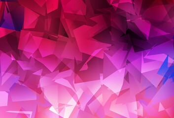 Dark Purple, Pink vector triangle mosaic texture.