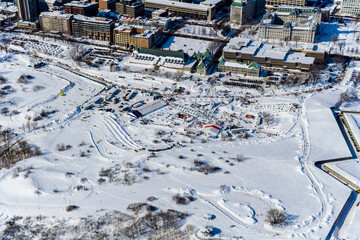 Old Quebec. Quebec Winter Carnival. Quebec City Canada