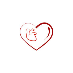 heart icons symbol vector elements for infographic web