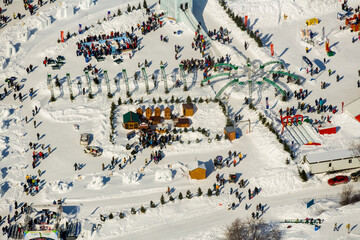 Fototapeta premium Quebec Winter Carnival. Quebec City Canada