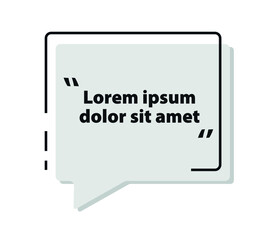 Abstract creative design frame. news speech bubble. Empty text space for advertisement and offer. Modern flat style vector illustration.