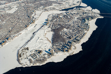 Nuns' Island Montréal and Region in Winter. Quebec Canada