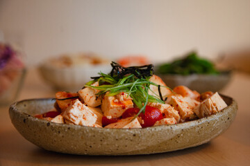 Healthy vegetarian Japanese and Korean style food. 