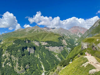 landscape with mountains