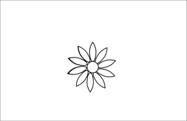 flower vector | simple flower coloring 