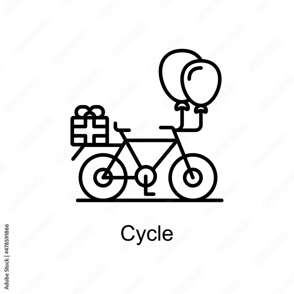 Poster cycle vector line icons for your digital or print projects.