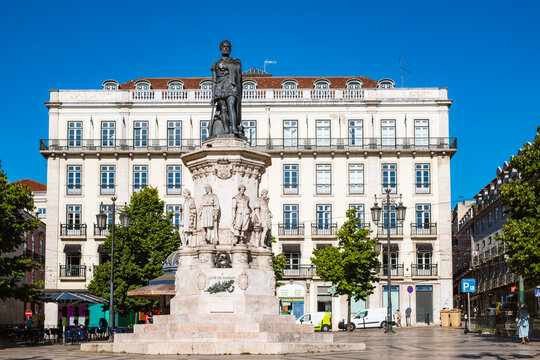 Camoes Square in Lisbon