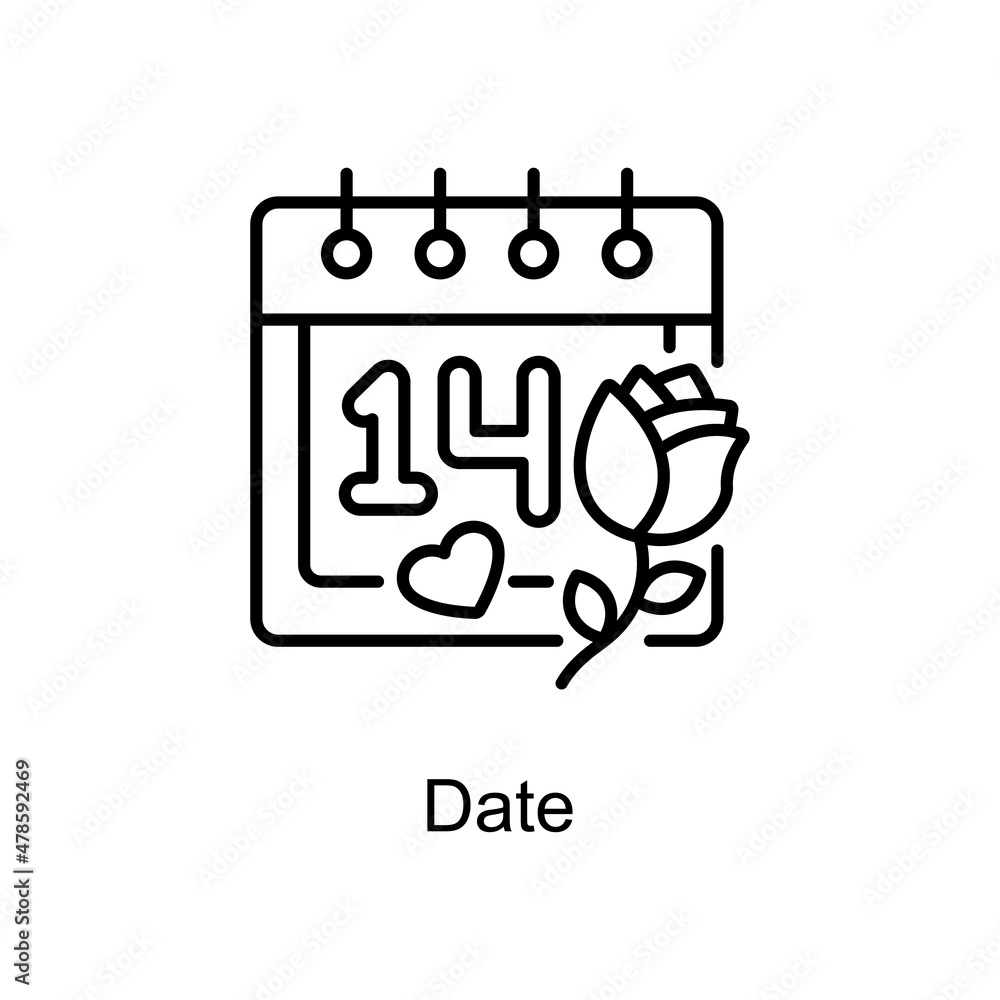 Poster Date Vector line icons for your digital or print projects.