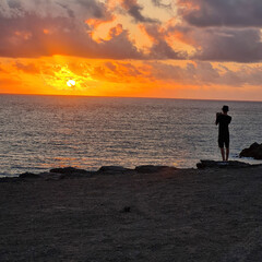 Fototapeta premium sunset on the beach