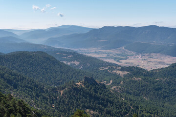 Naklejka premium Tragacete desde San Felipe-Serranía de Cuenca