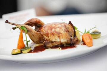 roasted chicken with vegetables