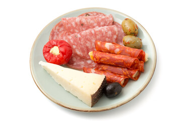 Spanischer Wurst- und Käseteller