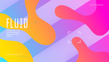 Abstract Shape. Mobile Page. 3d Landing Page. Technology Composition. Pink Vibrant Cover. Wavy Dynamic Design. Neon Journal. Minimal Poster. Violet Abstract Shape