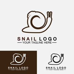 Snail Logo creative modern design inspiration vector