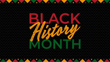 Foto op Canvas Black history month celebrate. vector illustration design graphic © Елена Сунагатова
