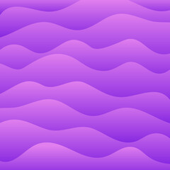 Wavy background with purple gradient. Vector illustration.