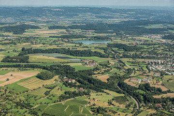 Fototapeta na wymiar Bodensee Überlingen Salemer Tal Luftbild 
