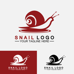 Snail logo template vector icon illustration design