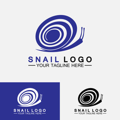 Snail logo template vector icon illustration design