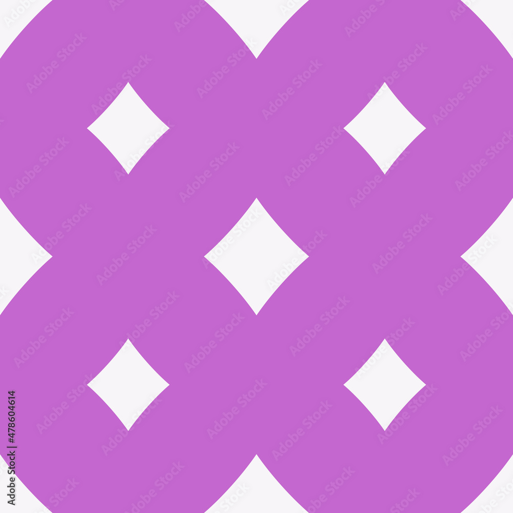 Poster pink background and white diamonds pattern. vector.