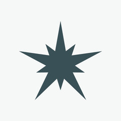 Obraz premium Star Classic rating icon web quality vector illustration cut