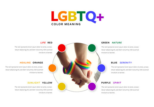 Lgbtq Infographic with Centered Photo Placeholder
