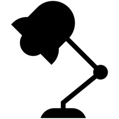 Desk lamp icon for web and mobile