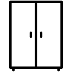 Cupboard outline icon for web and mobile
