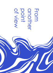 Modern abstract background or card template in modern and bright colors, in popular art style