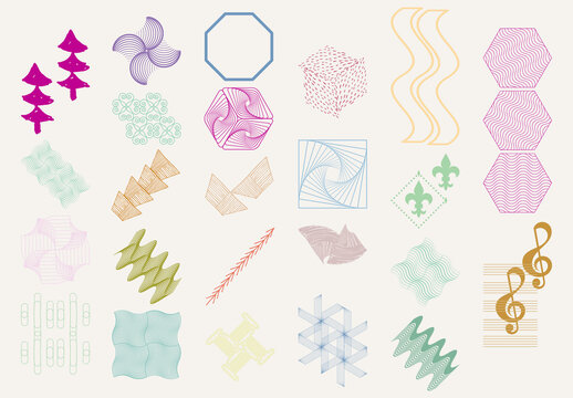 Set of Abstract Geometric Shapes