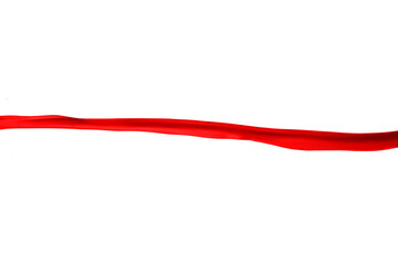 Red paint splash isolated on a white background.