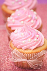 pink cupcake pastel sprinkles