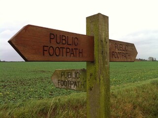 UK countryside signs